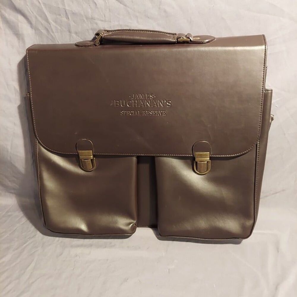 Luxury Leather Buchanan’s Special Reserve Edition Business Bag.